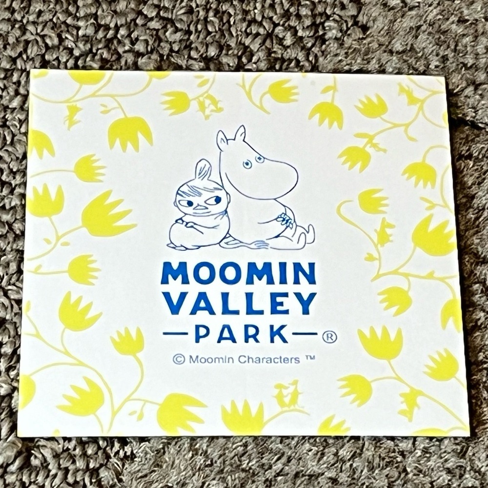 Moomin Valley Park Theme Park Green Floral Sticker Japan Exclusive Moomintroll